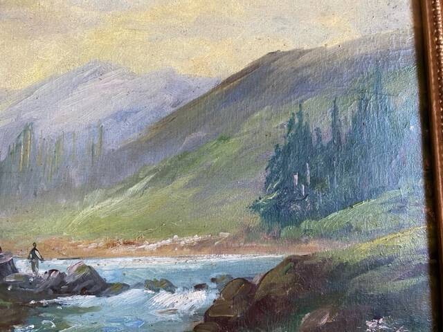 Toile, paysage de montagne de Chatelin