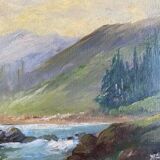 Canvas, mountain landscape by Chatelin