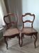 Chaises style Louis XV en bois et cannage