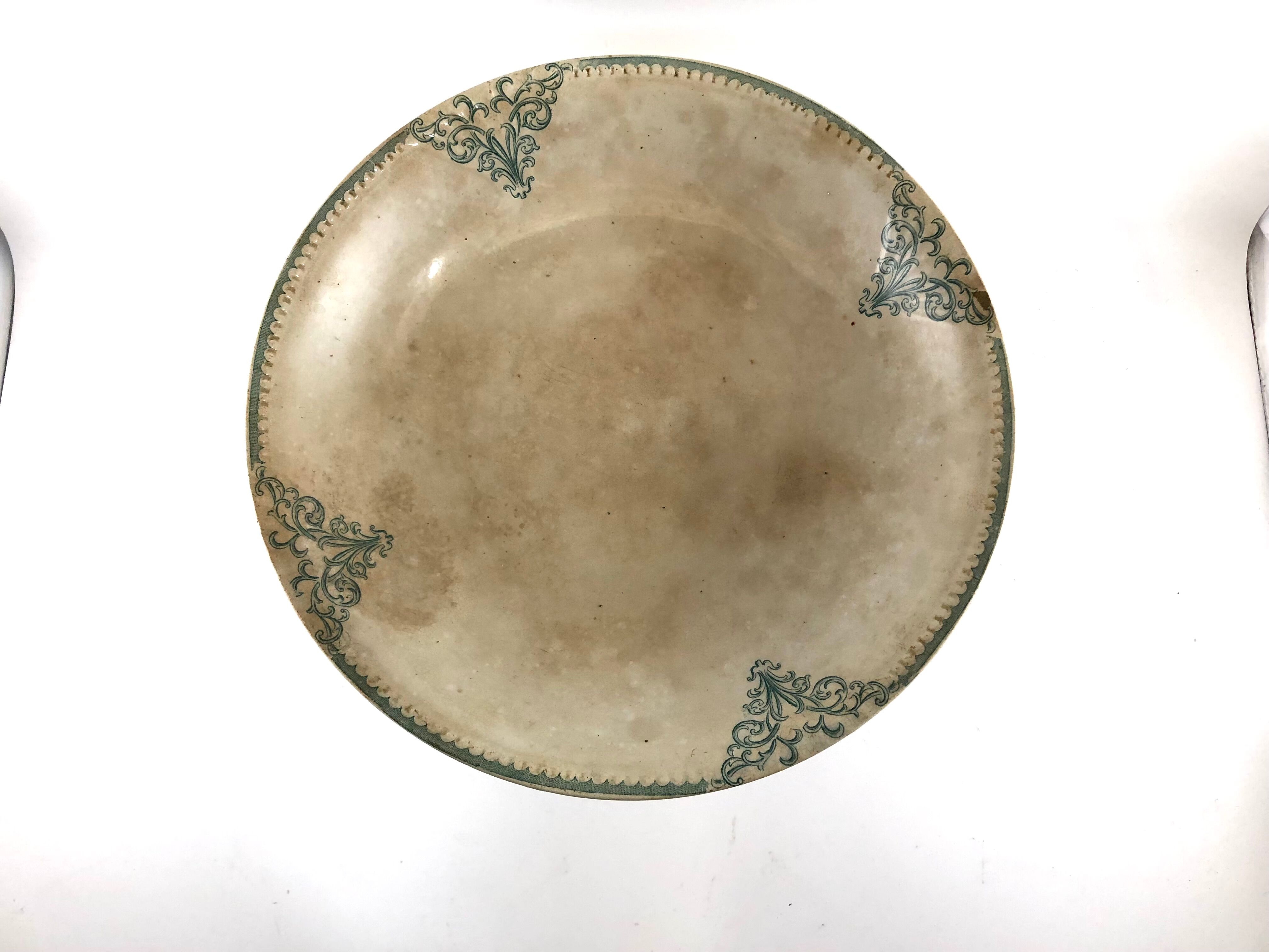 Compotier terre de fer Sarreguemines Digoin modele Provence