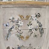 Louis XV style bedside table in marquetry
