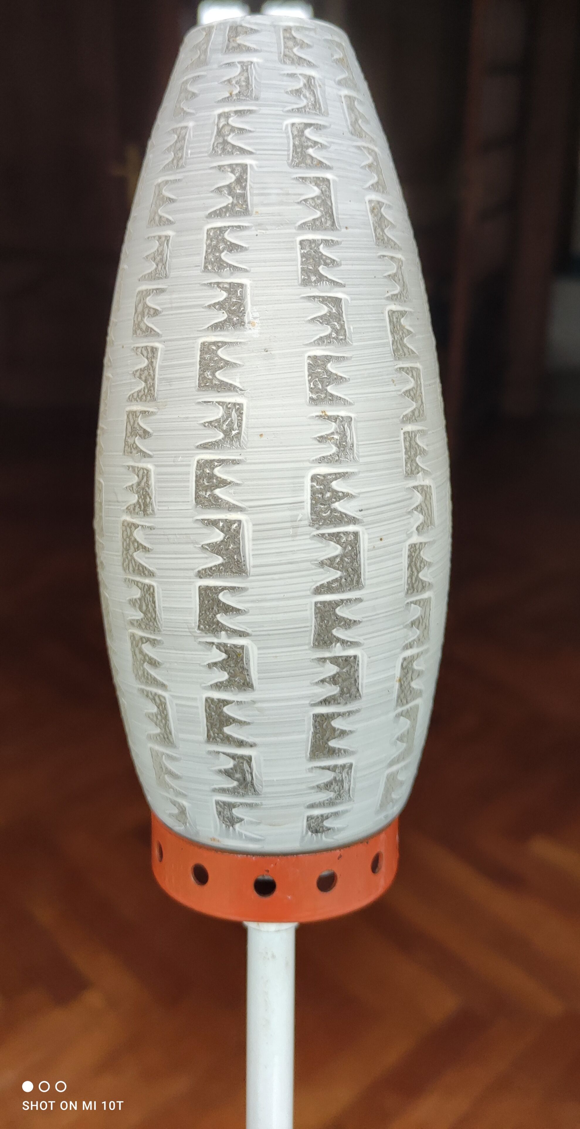 Large Orange Floor Lamp 1970s