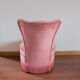 Fauteuil crapaud rose poudré