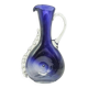 Mid-century modern jug, cobalt double-layered glass, designed by K. Gorski, Poland, 1970s