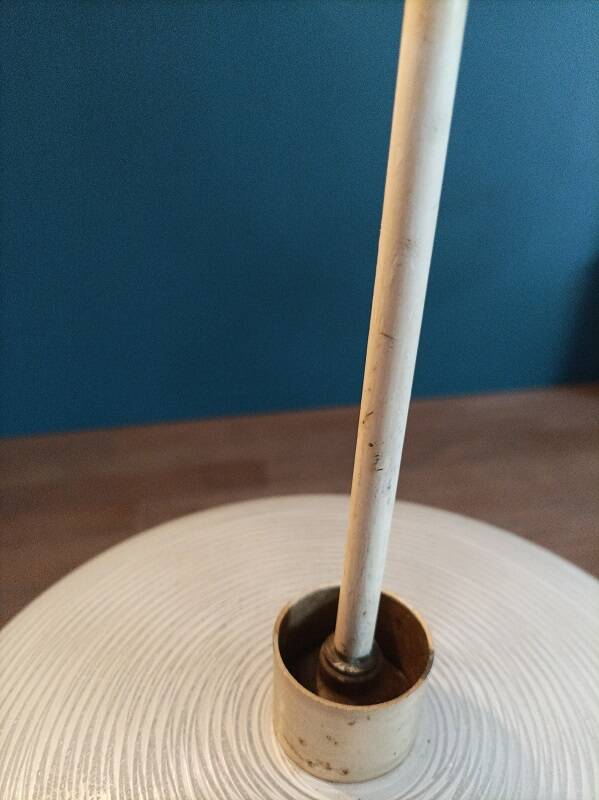 Chandelier suspension support metal globe frosted glass