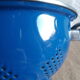 Vintage blue enamelled strainer