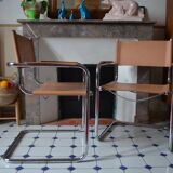 Duo of tubular chairs