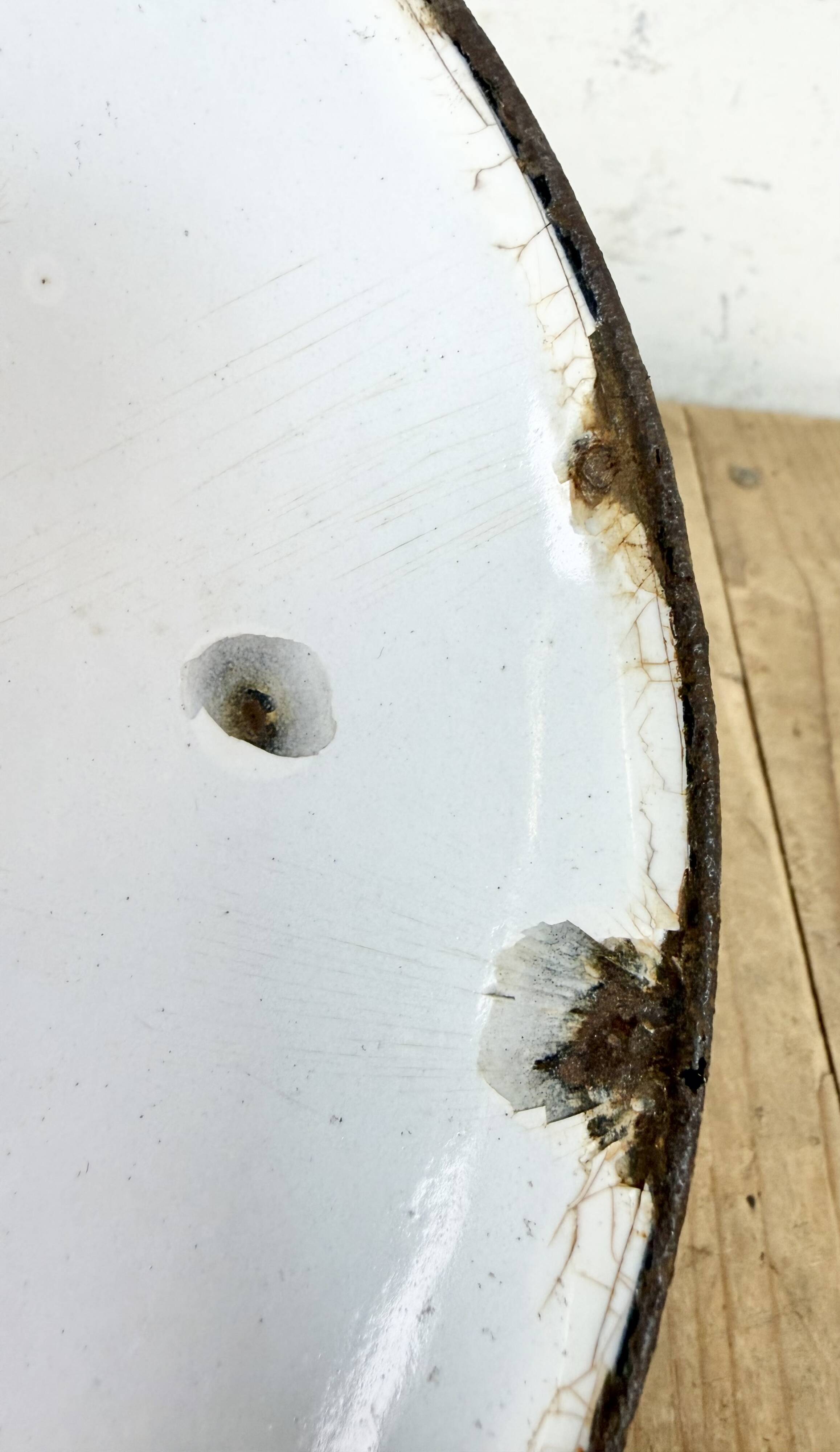 Industrial Black Enamel Light, 1930s