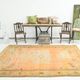 6x9 Shades Of Peach Orange Handmade Wool Oriental Turkish Rug, 180x286Cm