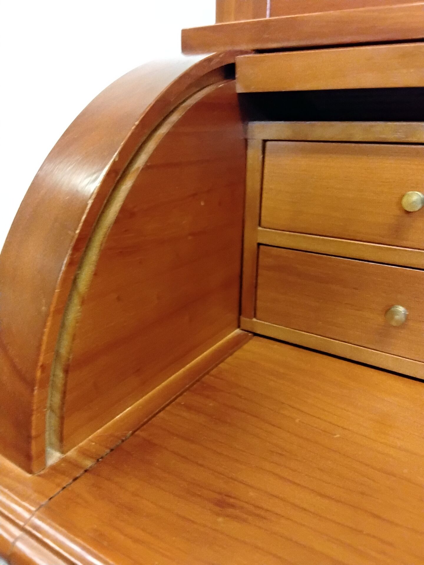 Wooden curtain secretary