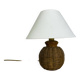 Lampe boule rotin années 60, vintage