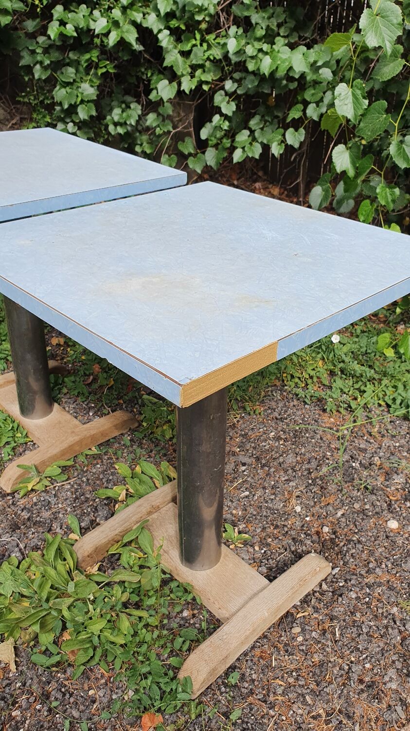 Pair of bistro tables