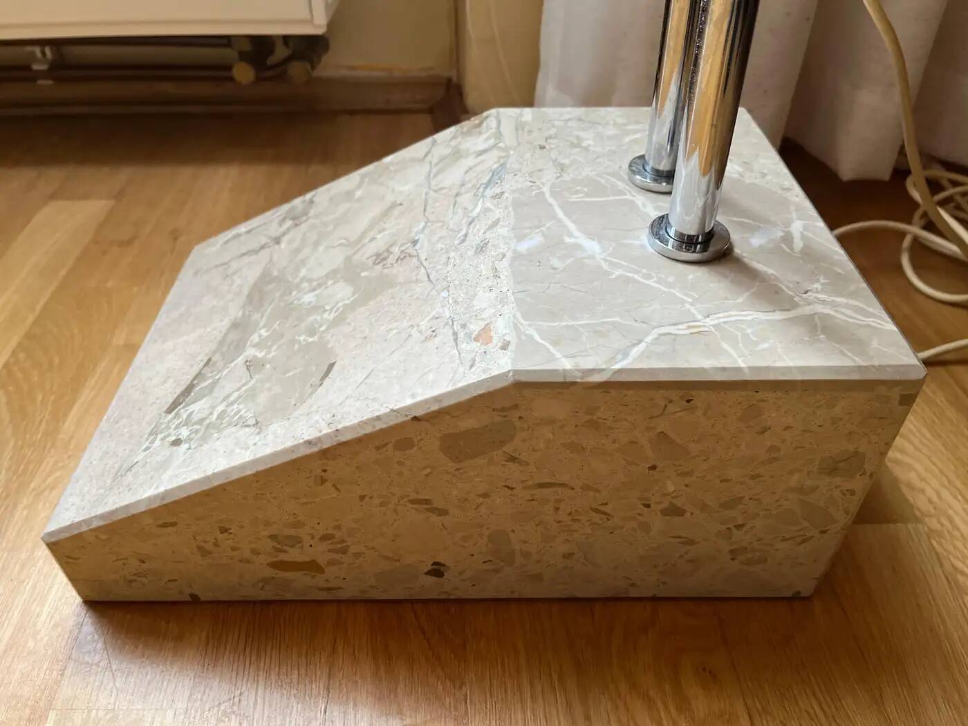 Design cocoon extendable arc floor lamp from Hustadt Leuchten, Germany, 1970s