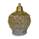Vintage molded glass globe walking lamp
