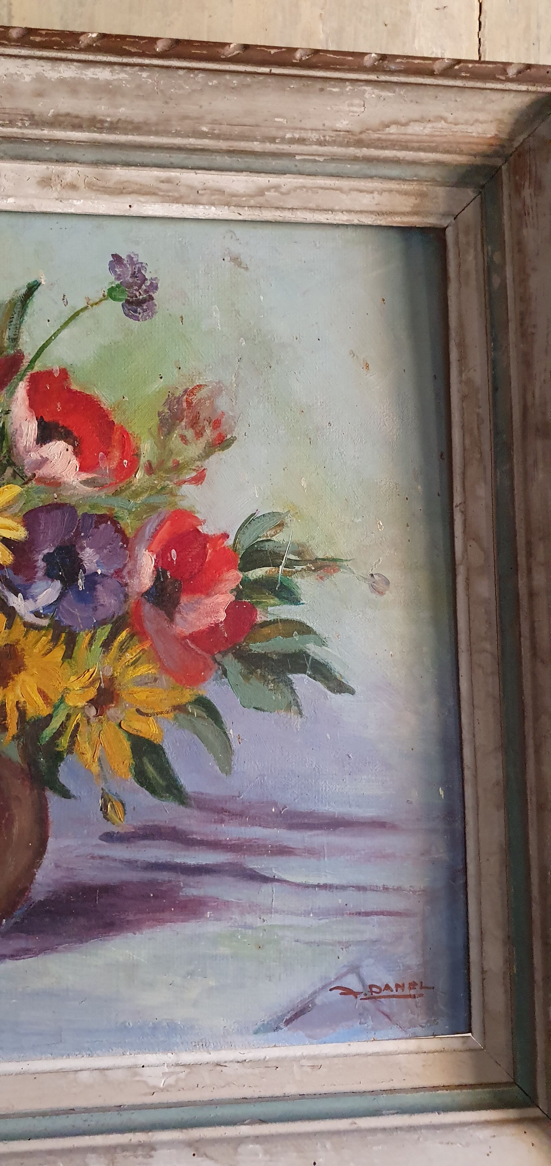 Bouquet de fleurs avec couleurs intenses