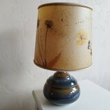 Sandstone lamp and dried flowers