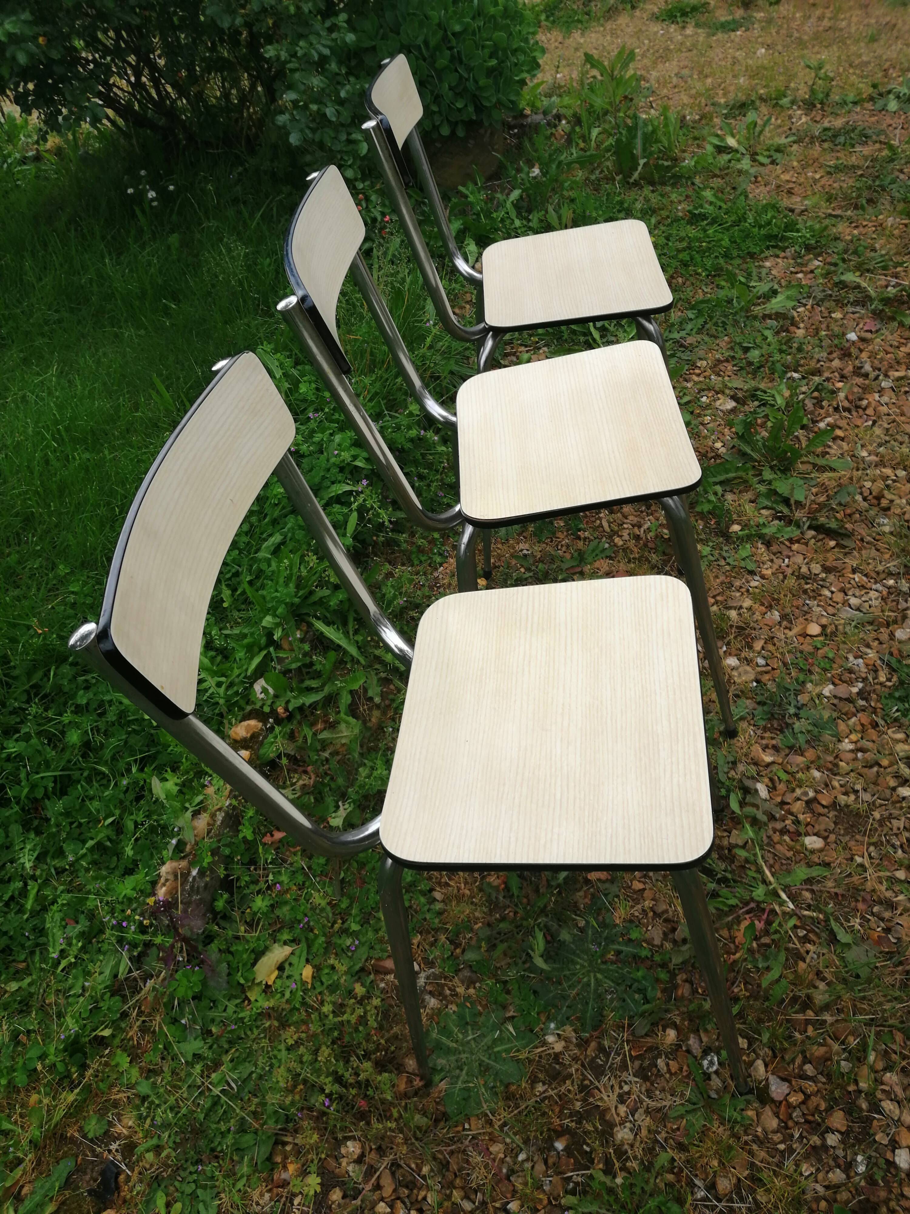 Lot of formica chairs