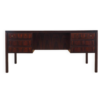 Bureau en palissandre, design danois, années 1970, fabriqué par Omann Jun.