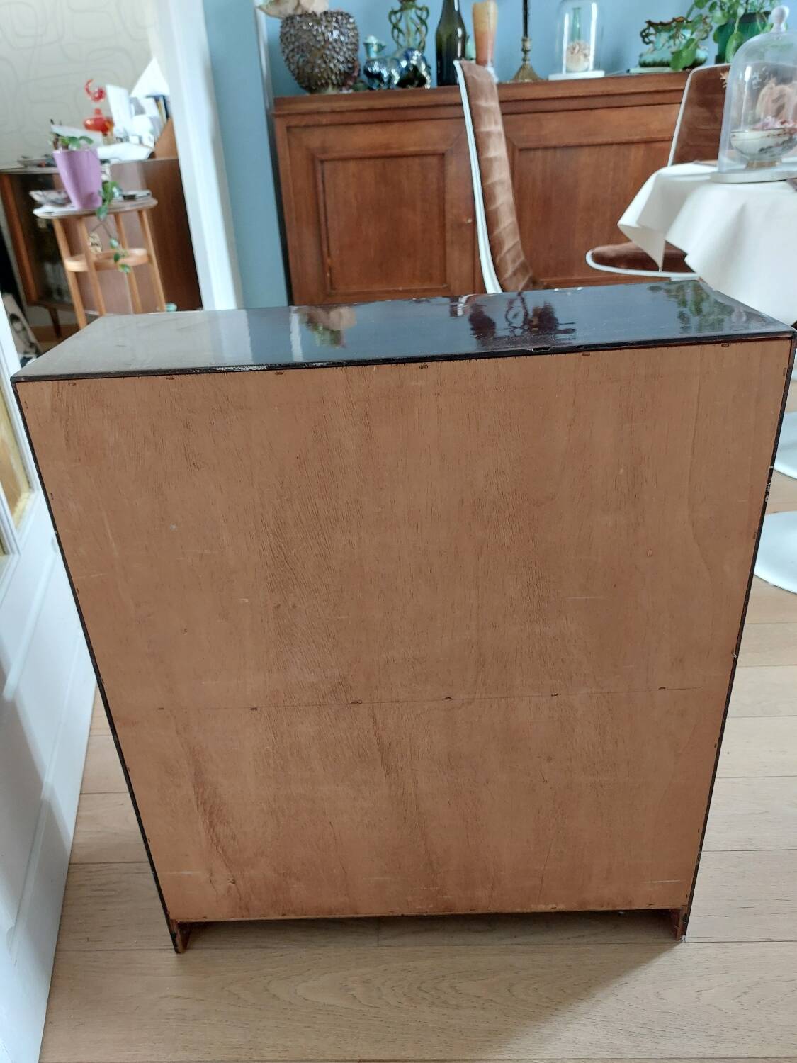 Small mahogany shelf