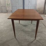 Scandinavian teak table with built-in extension