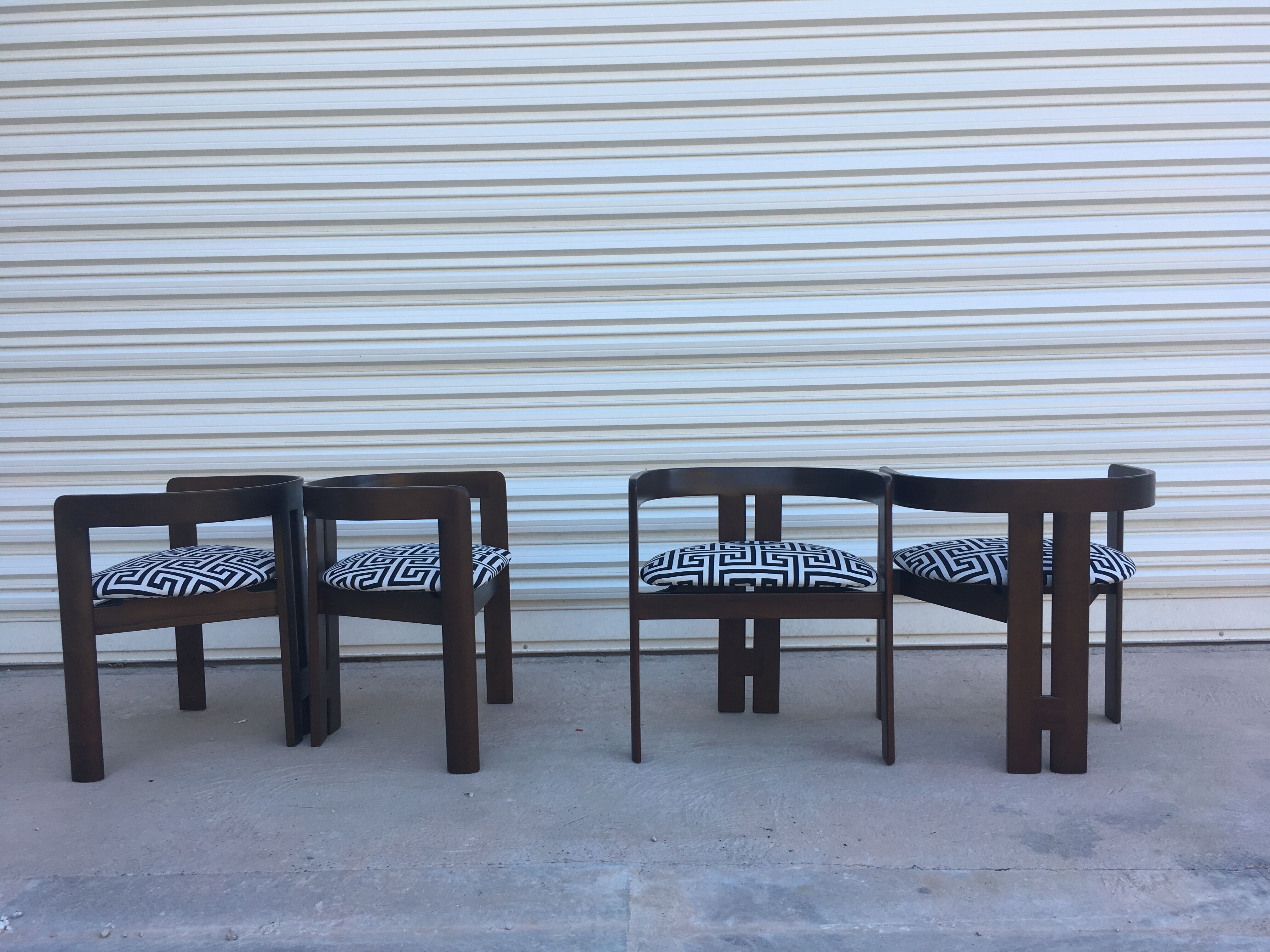 Tobia Scarpa 4 chairs/chairs model "Pigreco" 1956 for Gavina