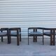 Tobia Scarpa 4 chairs/chairs model "Pigreco" 1956 for Gavina