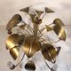 Luster "foliage" brass and gold metal 1970