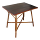 Wooden, bamboo and rattan game table, 1960s