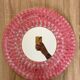 Vintage pink ceramic mirror