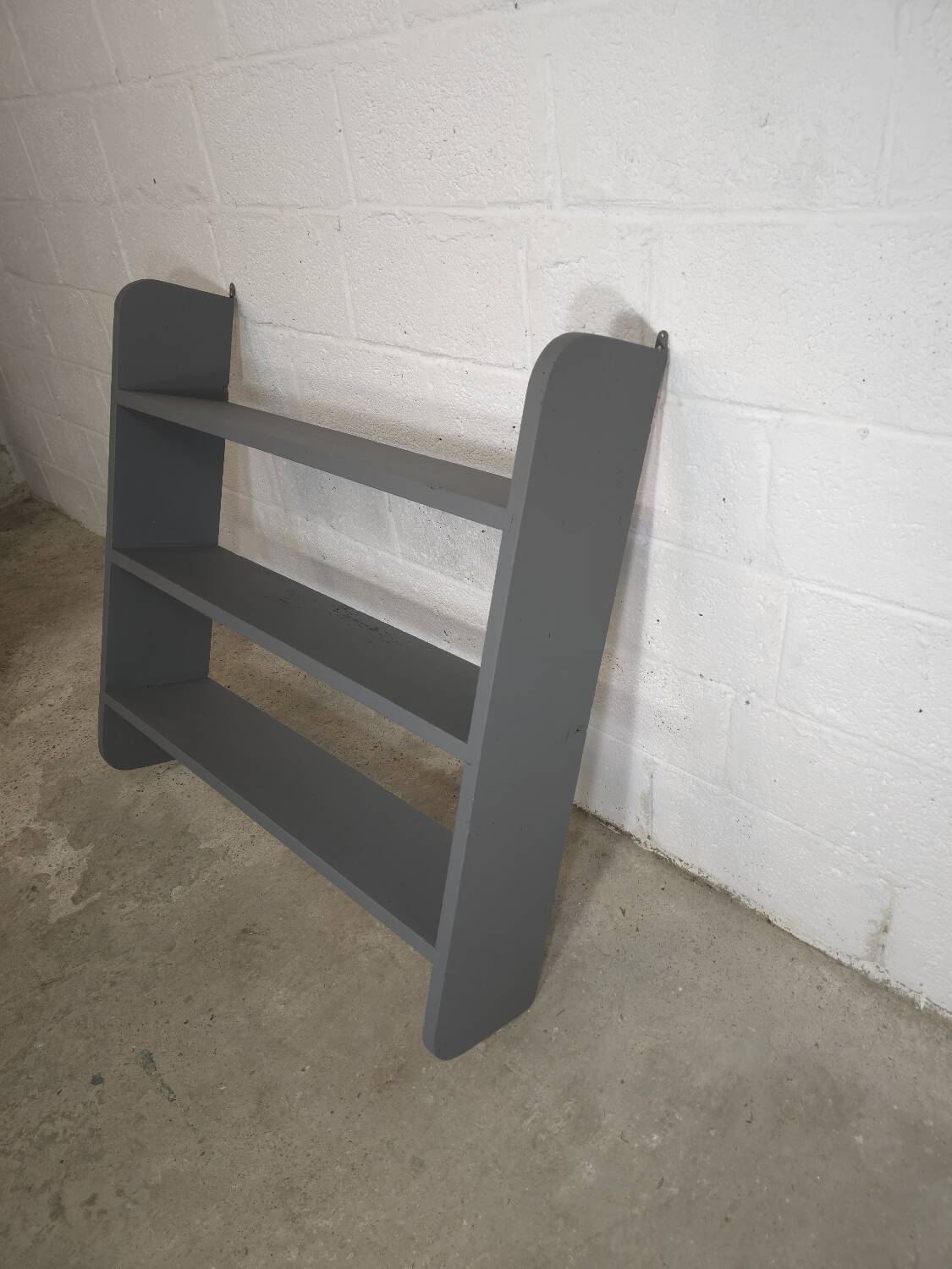 Antique grey kitchen shelf / wall shelf