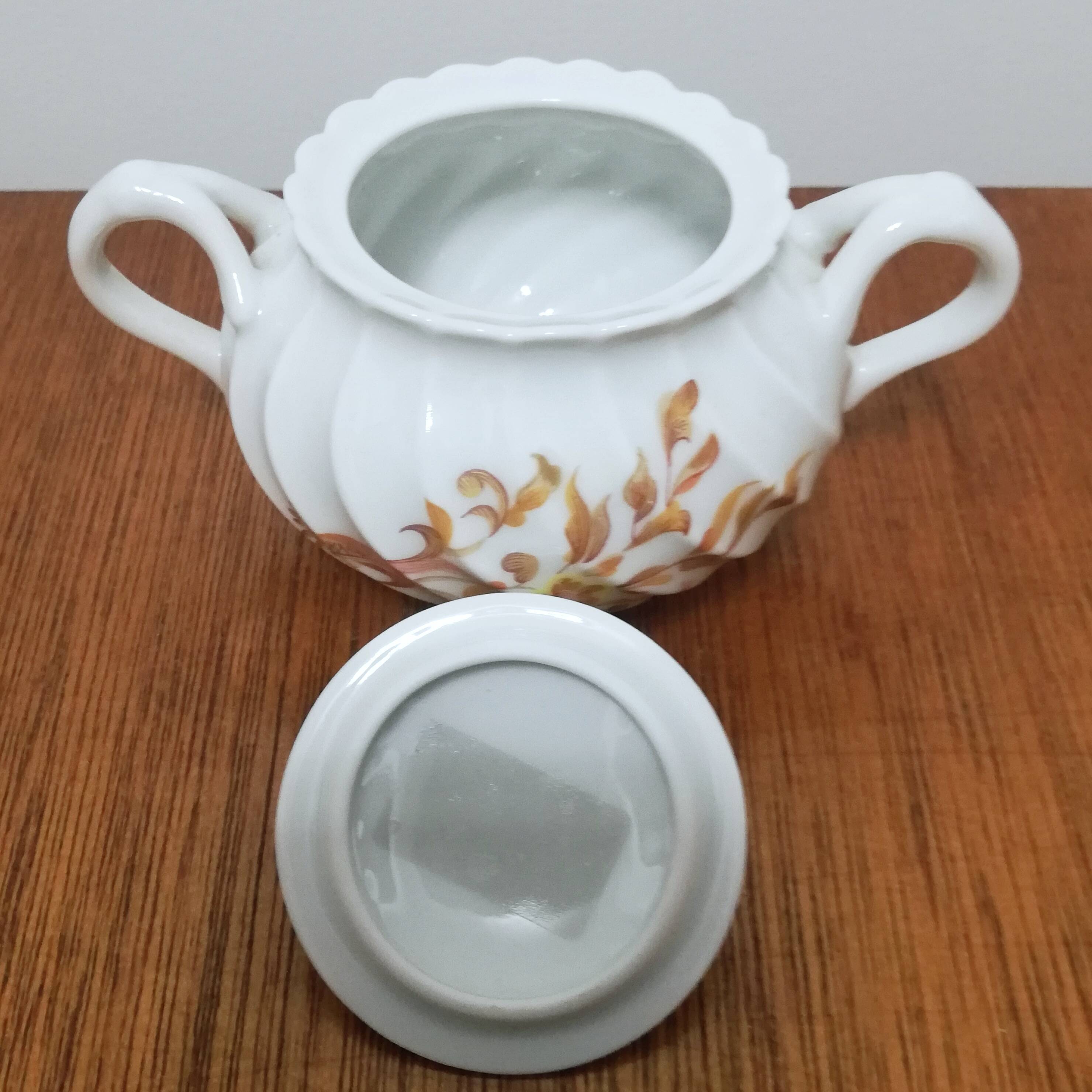 Limoges earthenware sugar bowl