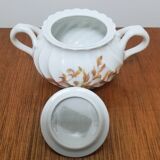Limoges earthenware sugar bowl