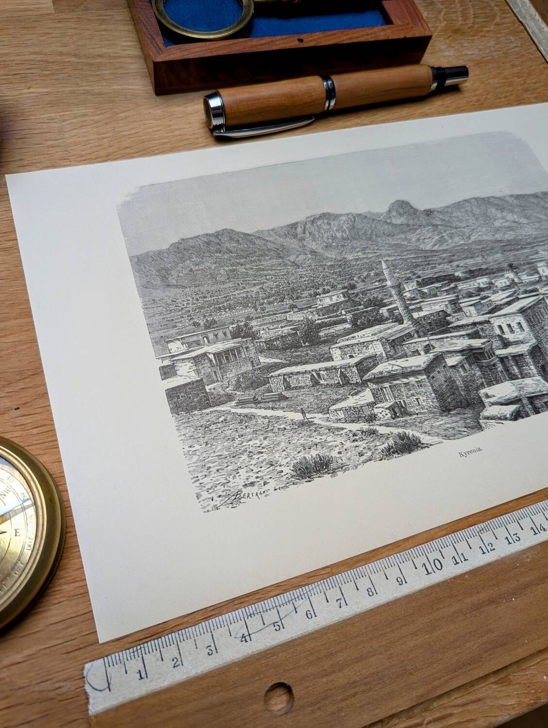 Imprimée en 1894, Kyrenia, Chypre.