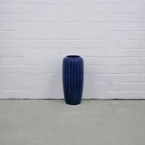 Grand vase de sol bleu allemagne de l’ouest
