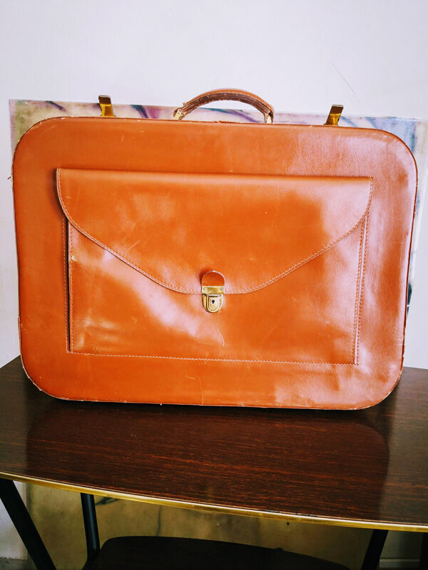 Leather case with Briefcase