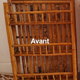 Vintage bamboo spice shelf restyled