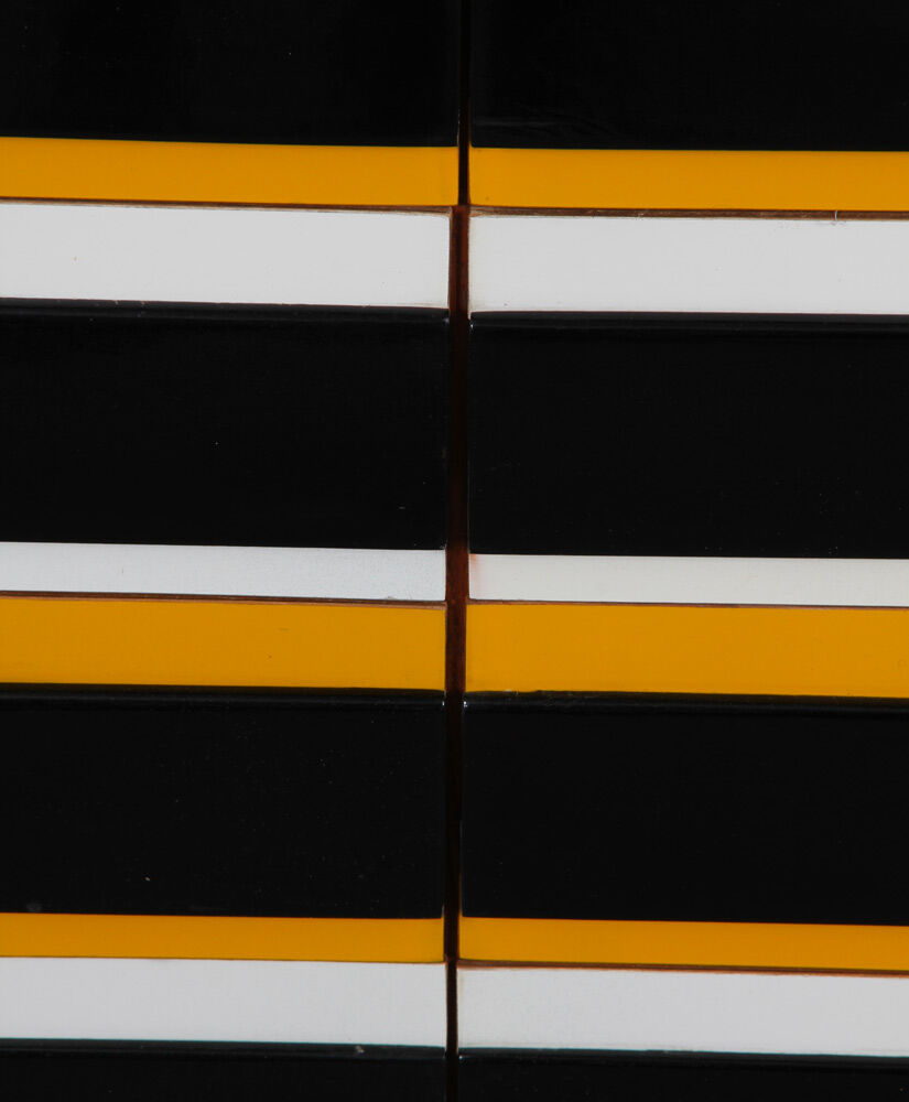 Yellow and black chest of drawers, model U-453, by Jiri Jiroutek, 1960