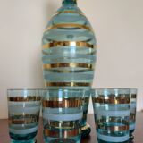 Bohemian glass liquor service from the 60s