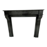 Black marble fireplace Napoleon III circa 1850