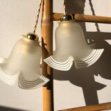 Pair of tulip lamps