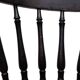 set of 6 Black Oak Windsor style Spindle-back dining chairs. Holland