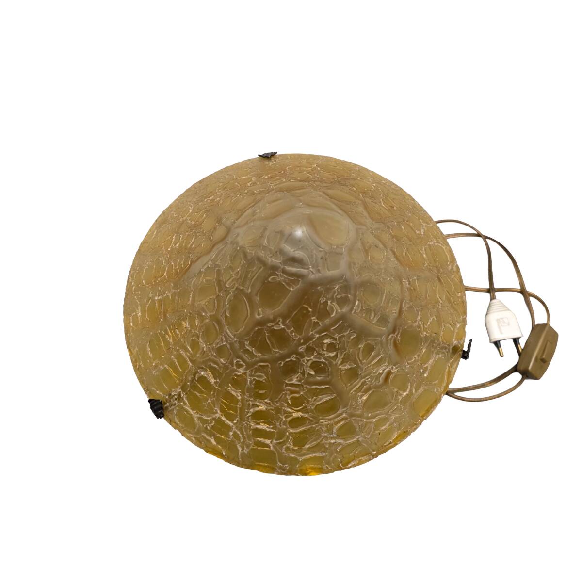 French Art Deco Glass Mushroom Table Lamp, 1920/30s