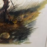 Tableau aquarelle signé