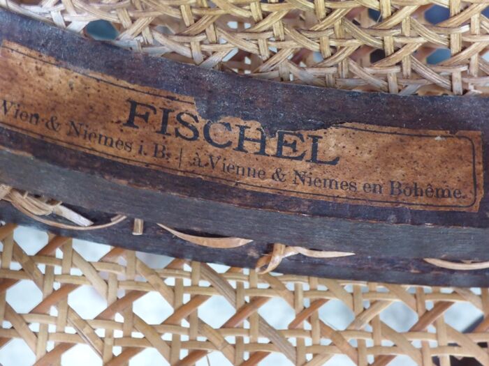 Set of 3 quality canned chairs of FISHEL brand