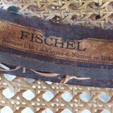 Set of 3 quality canned chairs of FISHEL brand