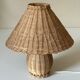 Lampe rotin vintage annees 60