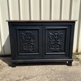 Black wood bottom sideboard
