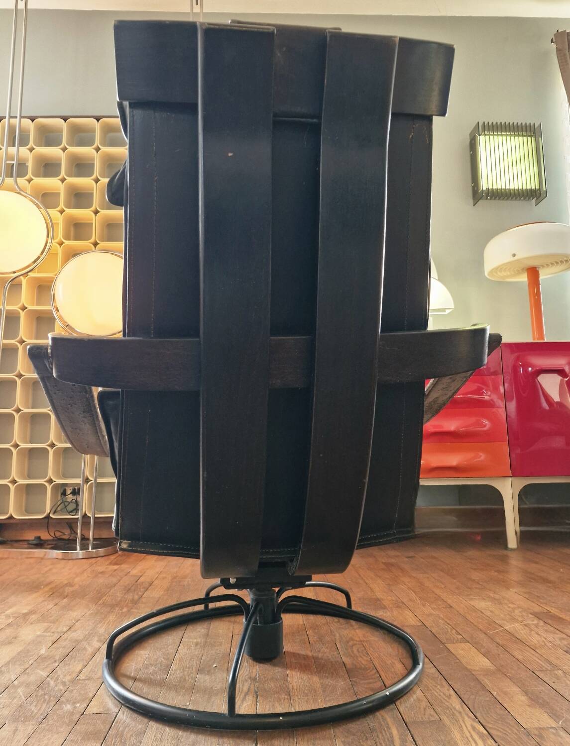 Siesta lounge leather 1970 ake fribytter by nelo mobler suede