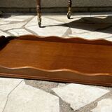 Vintage wood and brass dessert and tray