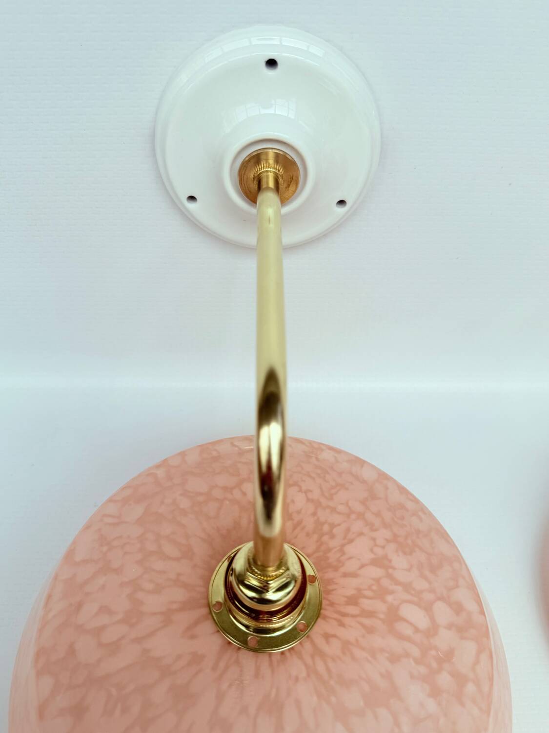 Appliques verre de Clichy moucheté